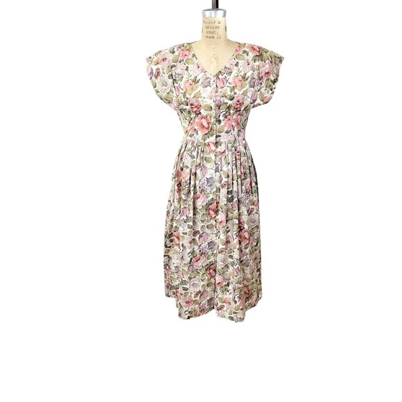 Kimberly Conlan Dresses & Skirts - Vintage Garden Party Cottagecore Romantic Floral Dress